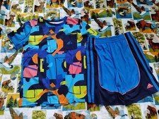 adidas Kids Lot 2 PCS Outfit Tee T-Shirt Shorts Size XL Youth Boys