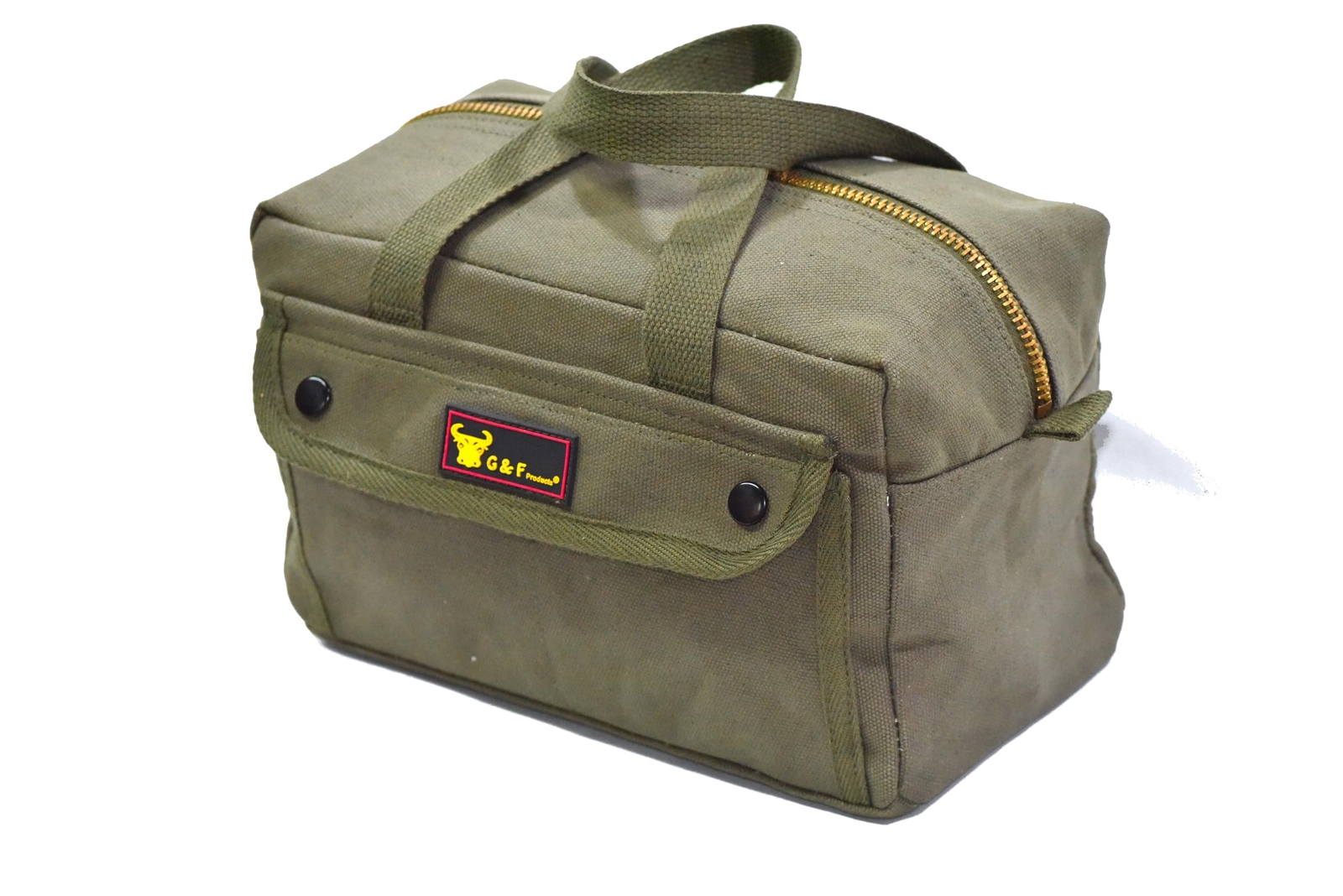 Government Issued Style Mechanics Heavy Duty Tool Bag with Brass zipper and s...