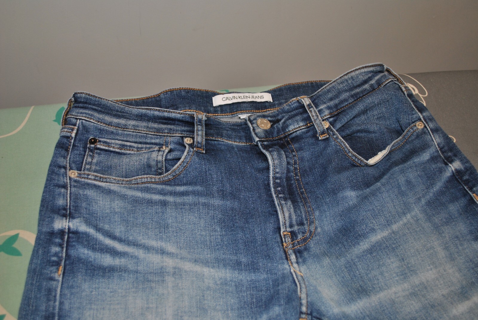 RRP 179$ Original Calvin Klein Mens Slim Fit Jeans Size 32 L32 M - L ideal item+ image 4
