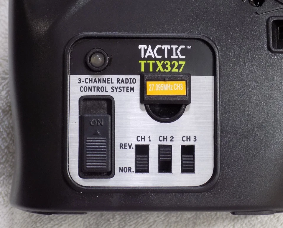TACTIC TTX327 3-Channel Radio Controller Transmitter Remote * RC 27.095 MHz - Image 4 of 4