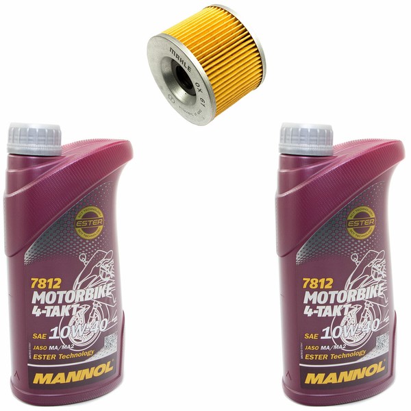 MotoröL ÖLfilter OX61D Set 10W40 2 Liter FüR Honda CB Kawasaki GPX Yamaha XJR-image