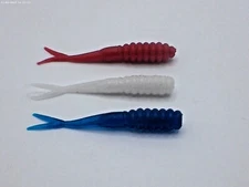 ORDER COLOR HERE 50Qty 2.5" CRAPPIE FLUKE Soft Plastic Fishing Bait Lure Crappie