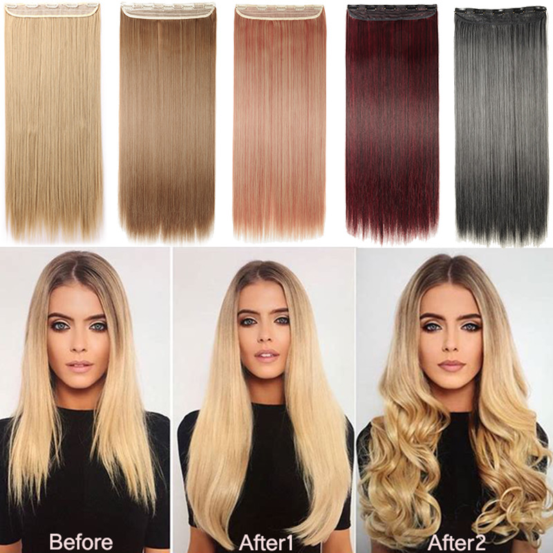 Real Thick One Piece Clip in Full Head Hair Extensions Extension As ...