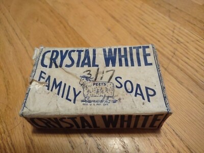 Vintage Bar of Crystal White Family Soap Colgate-Palmolive Peets Goat never open