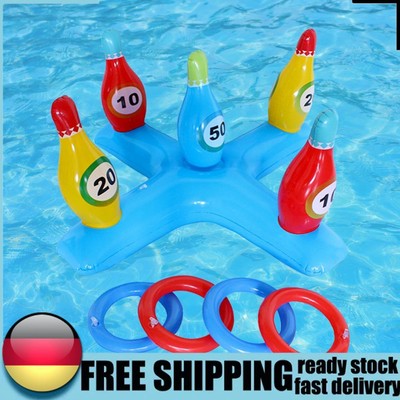 PVC Bowling Toss Game Lightweight Inflatable Smooth Durable Beach Party Supplies