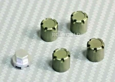 Rc Scale Center Lock Nut METAL WHEEL CAPS Lug Nut COVER (4PCS) Gun Metal