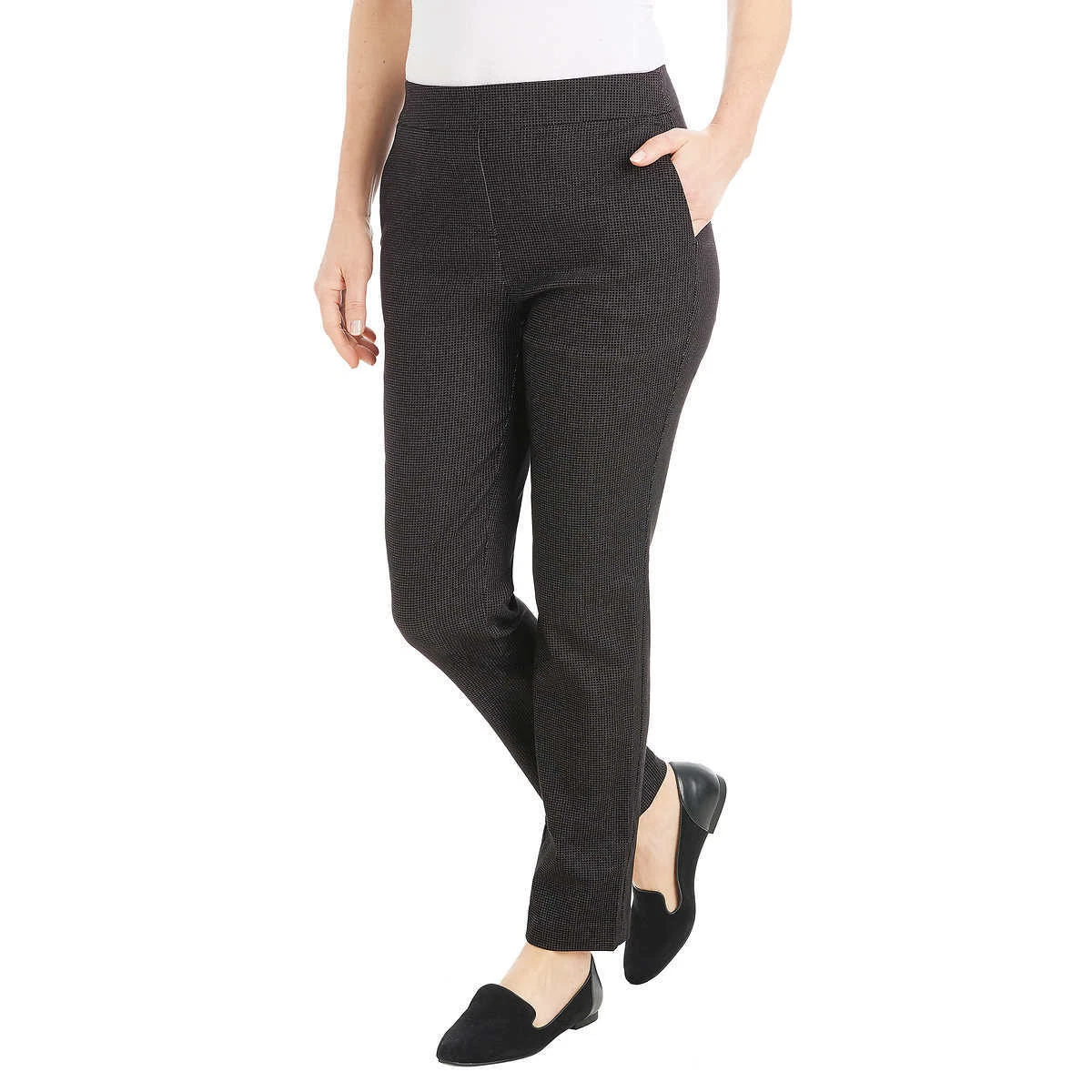 Hilary Radley Ladies' Tummy Control Pull-On Pant with Pockets