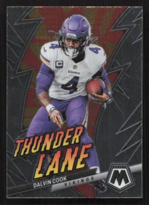 2023 Panini Mosaic Dalvin Cook Thunder Lane #TL-DC Card