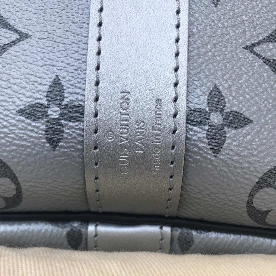 Louis Vuitton Keepall Bandouliere Bag Limited Edition Monogram Satellite  Canvas 50 Blue 20229330