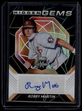 2021 Panini Elite Extra Edition #HG-RM Robby Martin Hidden Gems Signatures Black
