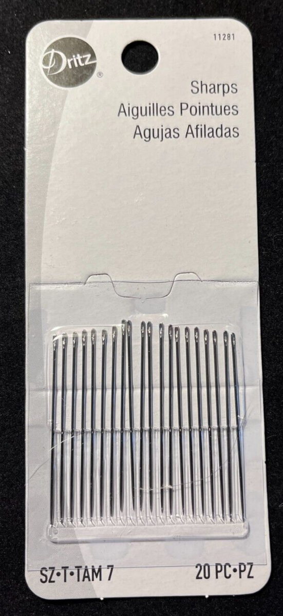 Dritz Lot De 4 Aiguilles à Bille, Tailles 9, 11 Et 14, Nickel