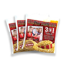 FunTime FT2548 2.5-Ounce 3-in-1 Popcorn Portion Movie Pouch Kit - 48pk