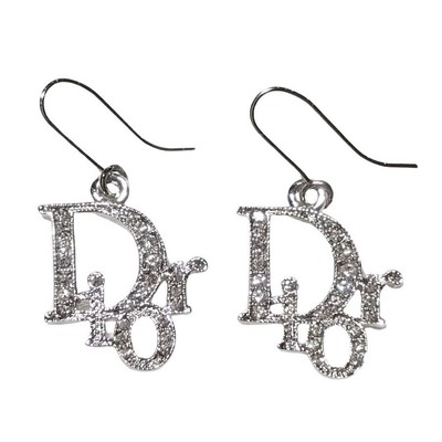 dior earrings silver