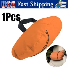 Car Seat Support Cushion Neck Rest Pad Travel Comfort Headrest Orange Pillow