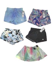 Adidas Girls Shorts Tempo Running Shorts or Skorts MoistureWicking Sz S-XL, NWT