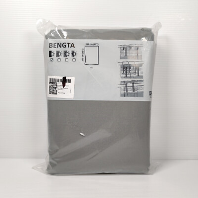 IKEA Bengta Block Out Curtain 1 Panel Light Green With Heading Tape 210x250 cm
