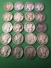 Lot of 20 90% Mercury Dimes