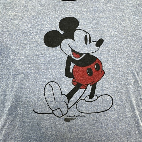 Camiseta vintage años 70 80 MICKEY MOUSE WALT DISNEY DIBUJOS ANIMADOS LINDO CLÁSICO TIMBRE XL - Imagen 2 de 13