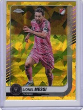 2025 Topps Chrome MLS Sapphire Lionel Messi Gold /50 Inter Miami #10