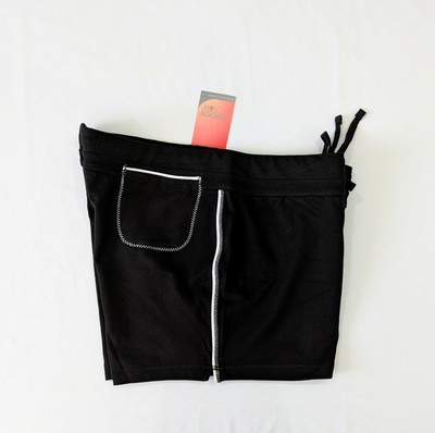 Danskin Now Black zigzag detail Maternity Short Size Large 12-14