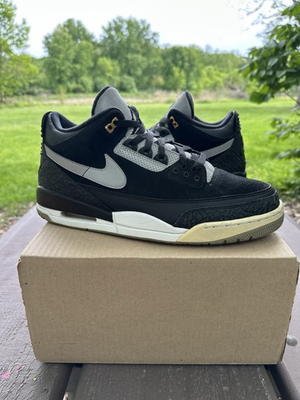 #ad Nike Air Jordan Retro 3 Tinker SP Black Cement CK4348007 Size 13 Men $70.00
