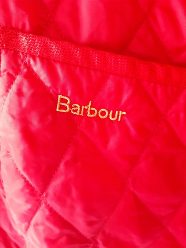 Barbour Lightweight Liddesdale Men Steppjacke & Cord Kragen Sz. Large Red Brown - Bild 4 von 10