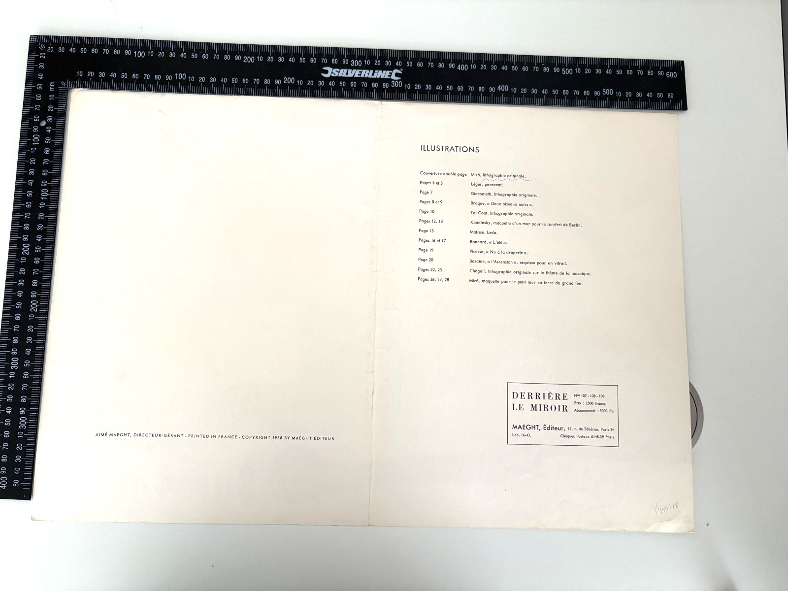 Original Joan Miró Lithograph from derriere le miroir miro PO