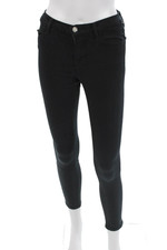 J Brand Womens Ankle Skinny Jeans Black Petite Size 24