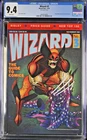 Wizard Magazine #3 Wolverine 1991 CGC Graded 9.4 NM W/ Subscription insert.