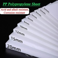 Polypropylene Sheet Food Grade PP Plastic Plate Thick 1/2/3/4/5/6/8/10/15/20mm