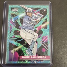 2025 Topps Cosmic Chrome Moises Ballesteros RC Aqua Equinox Refractor 95/199