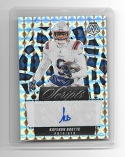 2025 Panini Mosaic - Scripts Kayshon Boutte Auto #SCR-KBE Patriots