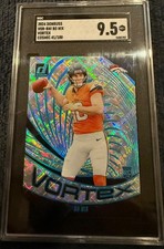 2024 Panini Donruss Bo Nix Cosmic Vortex /100 #VOR-BNI Broncos SGC 9.5