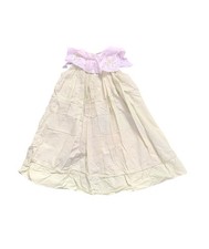 Vintage Girls Peaches N Cream Sage Green Floral Dress Size 2T