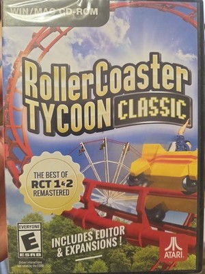 Roller Coaster Tycoon Classic PC/Mac Brand New Includes Editor and Expansions