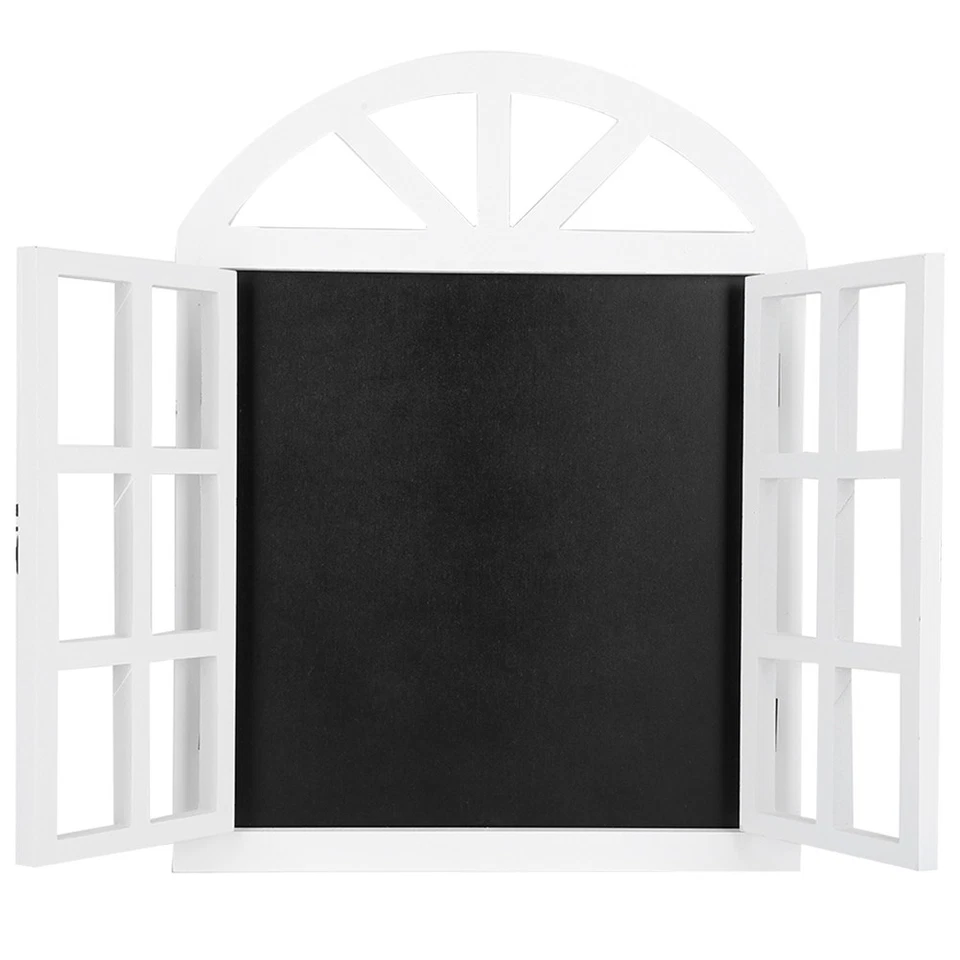 Wood Blinds Message Board Chalkboard Rustic Blank Window Wall Prompt Board - Image 2 of 4