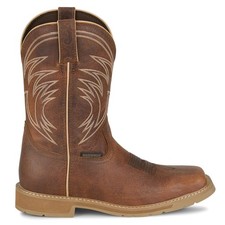 Justin Original Workboots Daywork 11 Inch Waterproof Work Mens Brown SE4242