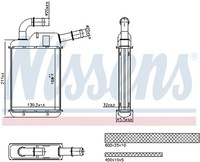 Nissens 707279 WäRmetauscher, Innenraumheizung For Seat Vw