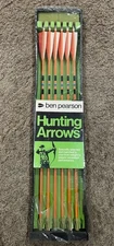 Vintage Ben Pearson Hunting Arrows Razorheads 6 In Packaging Cedar 29" 45/50#