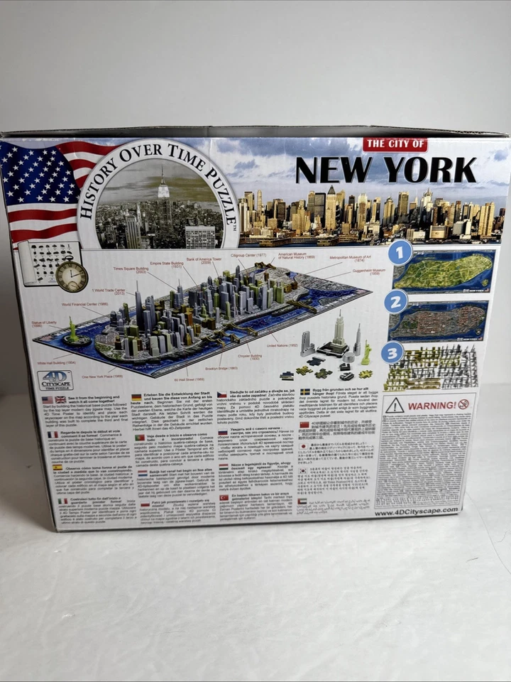 History Over Time 4D Cityscape Puzzle City of New York 900  PCs - Image 2 of 3