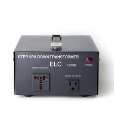 T Series 2000 Watt Voltage Converter Transformer - Step Up/Down - 110v to 220...