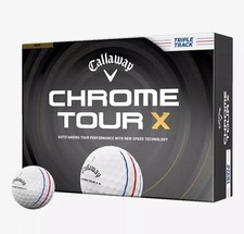 BRAND NEW 2026 Callaway Chrome Tour X 360 Triple Track White Dozen Golf Balls