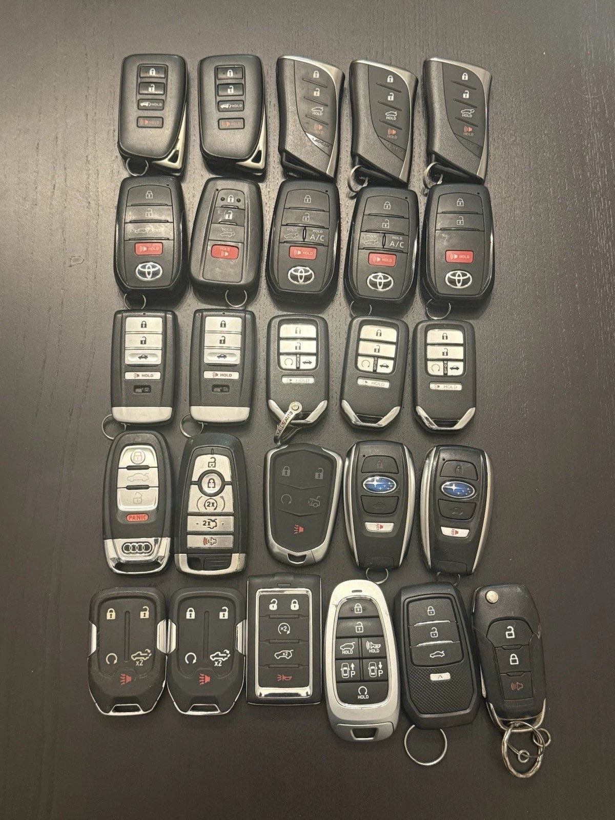 Lot Of 25 Smart Key, Remote Fob Keys - Lexus, Toyota, Acura, Honda, Subary image 1
