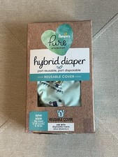 Pampers Pure Hybrid Reusable Cloth Diaper Cover, 0-30 Months, 8-35 LBS