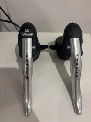 Campagnolo Veloce 9-Speed Mechanical Shifters Rim Brake Levers - Image 1 of 4
