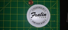 Fralin Pickups Sticker Decal Guitar Round Logo White Vinyl Hand Made In USA