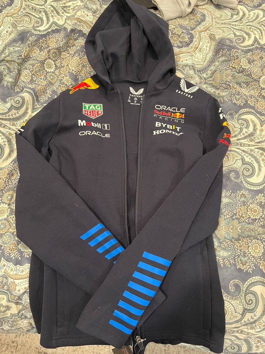 oracle red bull zip up hoodie official from F1 store
