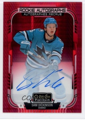 Sam Dickinson [Red Prism] #R-SD 2025 O-Pee-Chee Platinum Rookie Autograph card