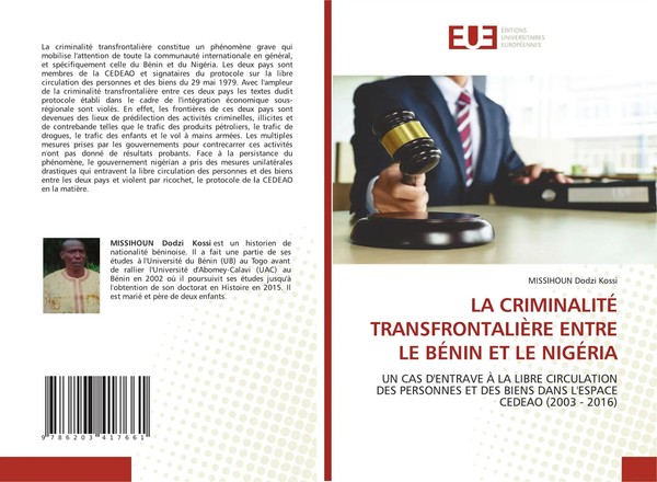 LA CriminalitÉ TransfrontaliÈRe Entre LE BÉNin ET LE NigÉRia Kossi Taschenbuch-image
