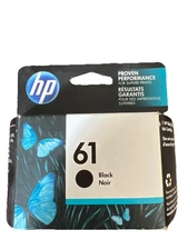 HP 61 Black Ink Cartridge Genuine OEM New Sealed EXP 2026 STICKER ON BOX